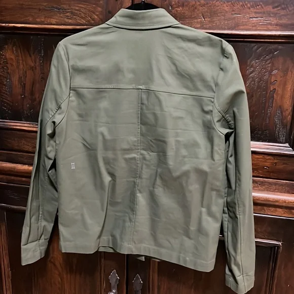 Kit & Ace navigator ride jacket in olive green twill - Picture 3 of 5
